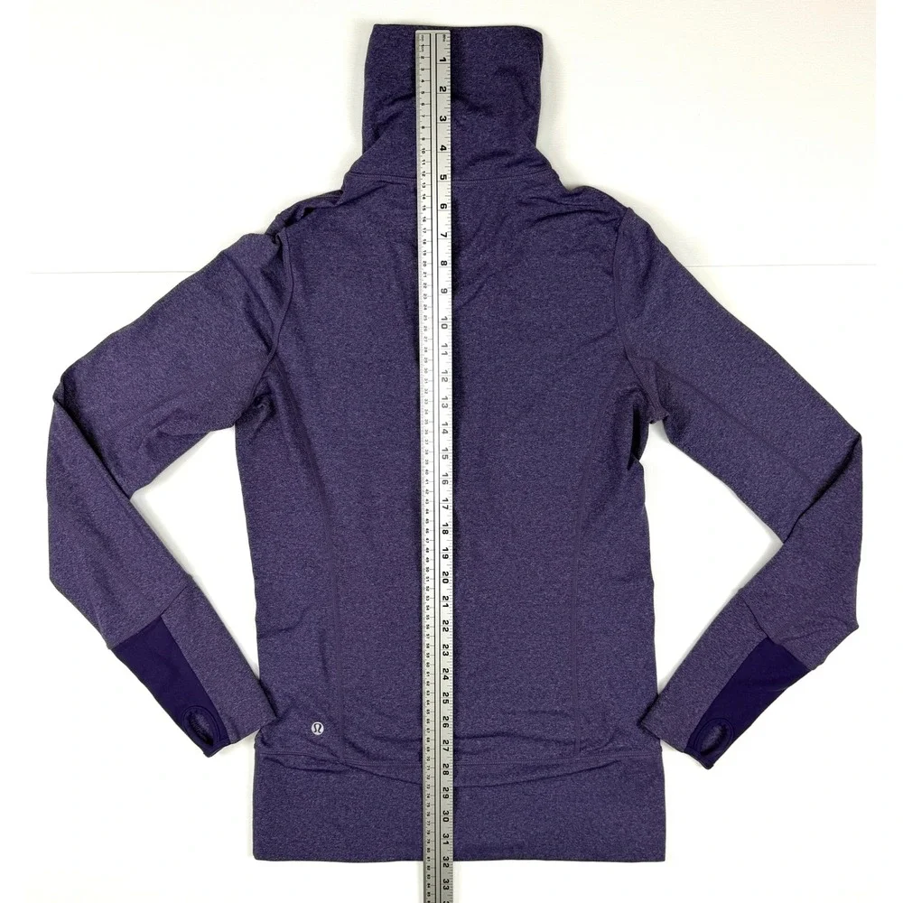 Lululemon Stride Jacket Heather Persian Purple Size 6 Full Zip Hoodie #1690